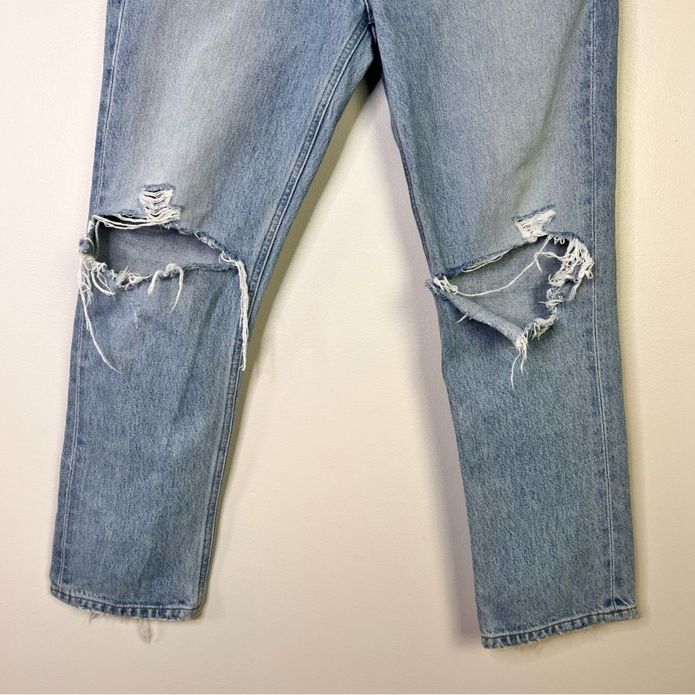 AGOLDE Riley High Rise Straight Crop Distressed Jeans - Picture 7 of 16